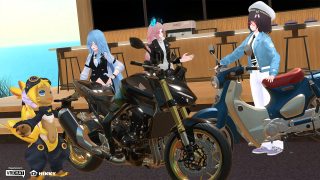 VRChatのアバターとホンダバイク