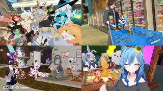 VRChatでのバーチャルマーケットの賑わい