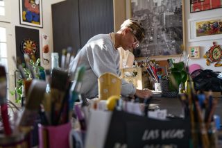 LUCAS BEAUFORT氏の制作風景