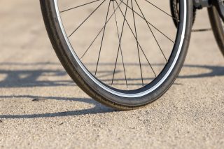 タイヤのクローズアップ