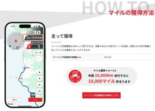 走行でマイル獲得イメージ