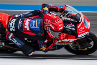 レース中の山中琉聖選手