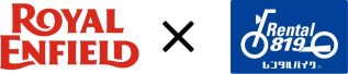 ロイヤルエンフィールドとレンタル819のロゴ