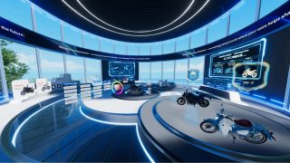 VRChat特設ワールド「Honda Motanion Lab」の様子
