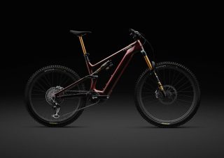 赤いS-WORKS製フルサスペンションマウンテンバイク