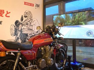 CB750Fの実車とVRシミュレーター