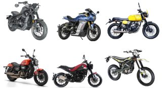 様々なスタイルのオートバイ6台