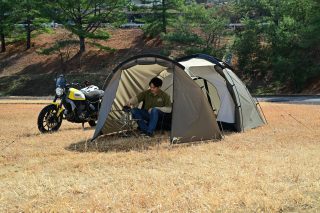 MAEHIRO DOME E ソロキャンプ風景