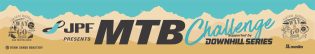JPF主催のMTBチャレンジとダウンヒルシリーズのイベントバナーです。