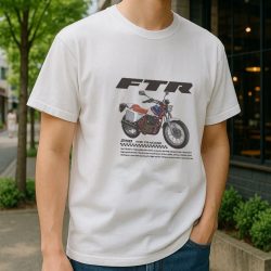 Honda FTR Tシャツ着用イメージ