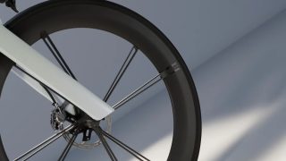 ロードバイクのフロントホイール