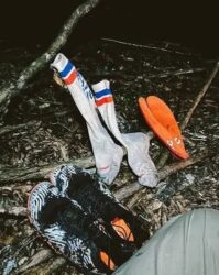 ソックスとサンダル
