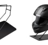 置くだけでヘルメットが「見せる収納」に！シンプルデザインの日本製スタンド「AMEX-C09」登場