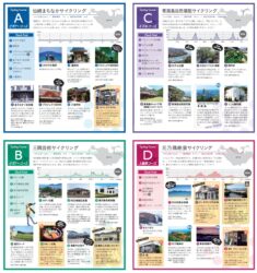 長門市サイクリングコースの地図