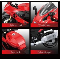 バイク模型の各パーツ詳細