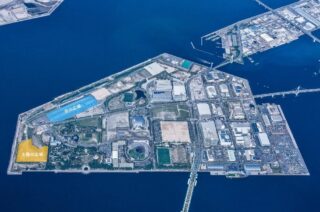 舞洲スポーツアイランド 空の広場の空撮