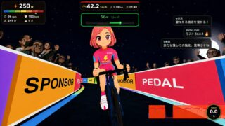 夜のバーチャルサイクリングレース