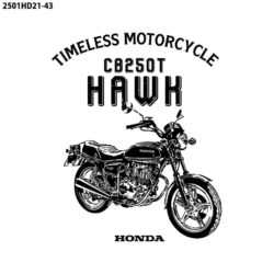 CB250T HAWKのイラスト